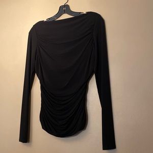 DESIGNER TAHARI BLACK BLOUSE